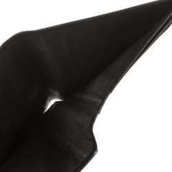 مملوكة مسبقًا حافظة بطاقات مون بلان طية جلد سوداء 