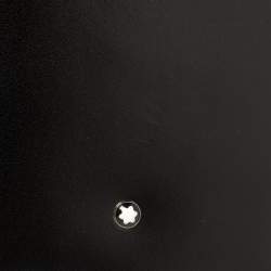 مملوكة مسبقًا حافظة بطاقات مون بلان طية جلد سوداء 