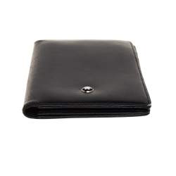 Pre Owned Montblanc Black Leather Meisterstuck Business Card Holder