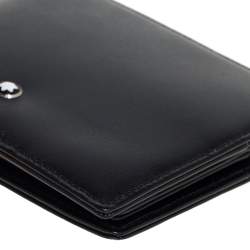 مملوكة مسبقًا Montblanc Black Leather Meisterstück Bifold Wallet 
