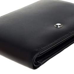مملوكة مسبقًا Montblanc Black Leather Meisterstück Bifold Wallet 
