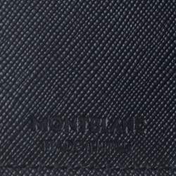 Pre Owned Montblanc Black Leather Sartorial Calligraphy Card Case 