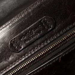 Montblanc Brown Leather Flap Messenger Bag