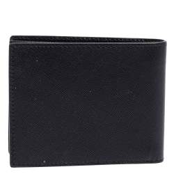 Pre Owned Montblanc Black Leather Sartorial 6CC Bifold Wallet  