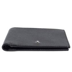Pre Owned Montblanc Black Leather Sartorial 6CC Bifold Wallet  