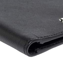 Pre Owned Montblanc Black Leather Sartorial 6CC Bifold Wallet  
