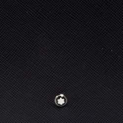 Pre Owned Montblanc Black Leather Sartorial 6CC Bifold Wallet  