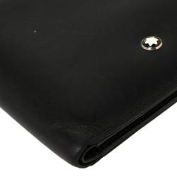 مملوكة مسبقًا Montblanc Black Leather Miesterstuck Bifold Wallet
