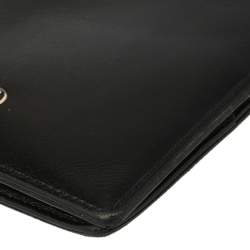 مملوكة مسبقًا Montblanc Black Leather Meisterstuck Bifold Wallet