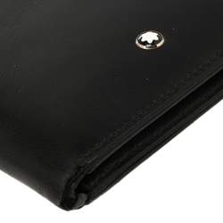 مملوكة مسبقًا Montblanc Black Leather Meisterstuck Bifold Wallet