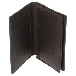 مملوكة مسبقًا Montblanc Dark Brown Sartorial Leather Business Card Holder