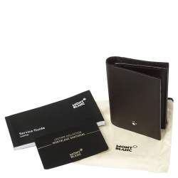مملوكة مسبقًا Montblanc Dark Brown Sartorial Leather Business Card Holder