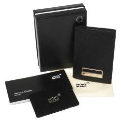 مملوكة مسبقًا Montblanc Black Leather Card Holder