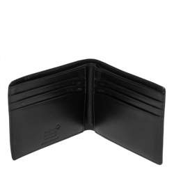 Pre Owned Montblanc Black Leather Meisterstuck Bifold Wallet
