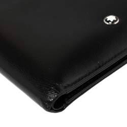 Pre Owned Montblanc Black Leather Meisterstuck Bifold Wallet