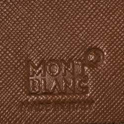 Pre Owned محفظة مون بلان مايسترستاك جلد بني