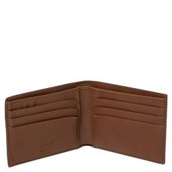 Pre Owned محفظة مون بلان مايسترستاك جلد بني