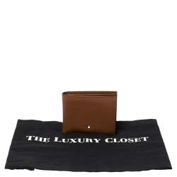 Pre Owned محفظة مون بلان مايسترستاك جلد بني