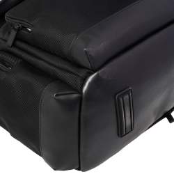 Montblanc Black Nylon and Leather Large Nightflight Backpack