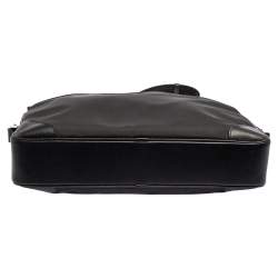 Pre Owned Montblanc Black Nylon and Leather Meisterstuck Briefcase Laptop Bag