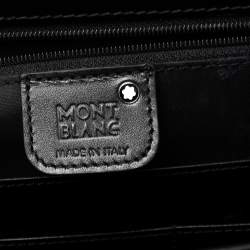 Montblanc Black Leather Meisterstück Double Gusset Briefcase