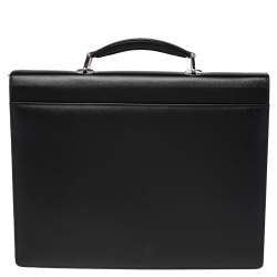 Montblanc Black Leather Meisterstück Double Gusset Briefcase
