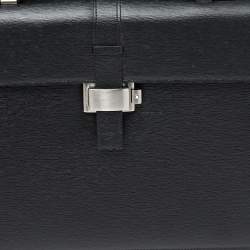 Montblanc Black Leather 4810 Westside Single Gusset Briefcase 