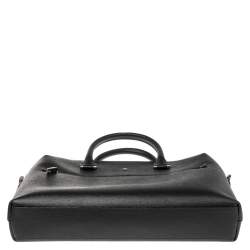 Pre Owned Montblanc Black Leather 4810 Westside Slim Document Briefcase