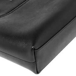 Pre Owned Montblanc Black Leather 4810 Westside Slim Document Briefcase