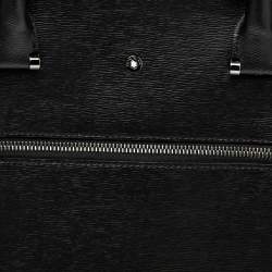 Pre Owned Montblanc Black Leather 4810 Westside Slim Document Briefcase