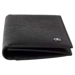 Pre Owned حافظة بطاقات مون بلان بيزنس ويستسايد جلد سوداء