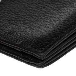 Pre Owned Montblanc Black Leather Meisterstuck Business Card Holder