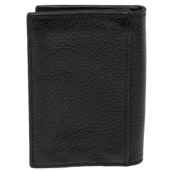 Pre Owned Montblanc Black Leather Meisterstuck Business Card Holder