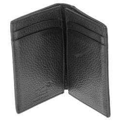Pre Owned Montblanc Black Leather Meisterstuck Business Card Holder