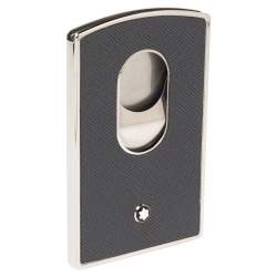 Pre Owned محفظة بطاقات مون بلان بيزنيس سارتوريال غطاء صلب جلد أسود 