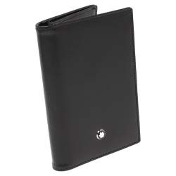 مملوكة مسبقًا Montblanc Black Leather Meisterstuck Business Card Holder