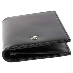 مملوكة مسبقًا Montblanc Black Leather Meisterstuck Business Card Holder