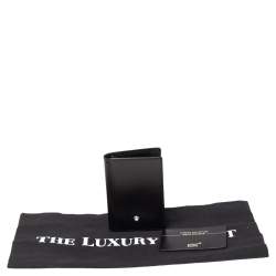 مملوكة مسبقًا Montblanc Black Leather Meisterstuck Business Card Holder