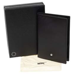 Pre Owned حافظة جواز سفر مون بلان مايسترستاك جلد أسود