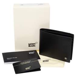 Pre Owned Montblanc Black Leather Westside 8CC Bifold Wallet