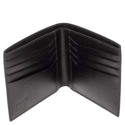 Pre Owned Montblanc Black Leather Westside 8CC Bifold Wallet