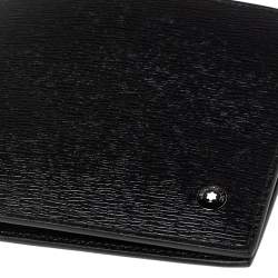 Pre Owned Montblanc Black Leather Westside 8CC Bifold Wallet
