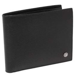 Pre Owned Montblanc Black Leather Westside 8CC Bifold Wallet