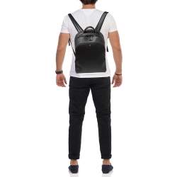 Montblanc Black Textured Leather Extreme 2.0 Small Backpack