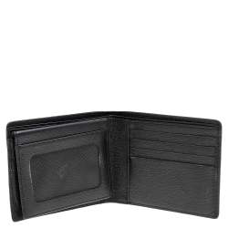 Pre Owned Montblanc Black Leather Westside Bifold Wallet
