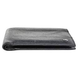 Pre Owned Montblanc Black Leather Westside Bifold Wallet