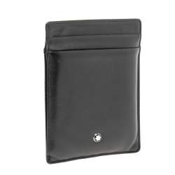 مملوكة مسبقًا Montblanc Black Leather Card Holder