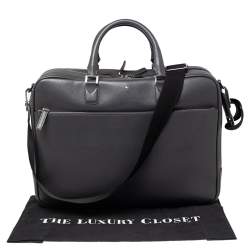 مملوكة مسبقًا Montblanc Grey Leather Large Sartorial Document Briefcase