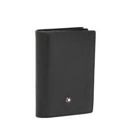 Pre Owned حافظة بطاقات عمل مون بلان ميستيرستوك جلد أسود 