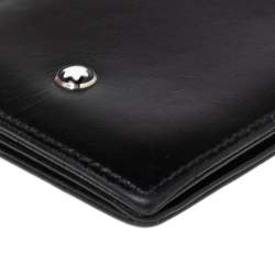 Pre Owned حافظة بطاقات عمل مون بلان ميستيرستوك جلد أسود